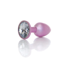 Анальна пробка B - Series HeavyFun Pearl Classic Jewellery Pink Plug Clear S