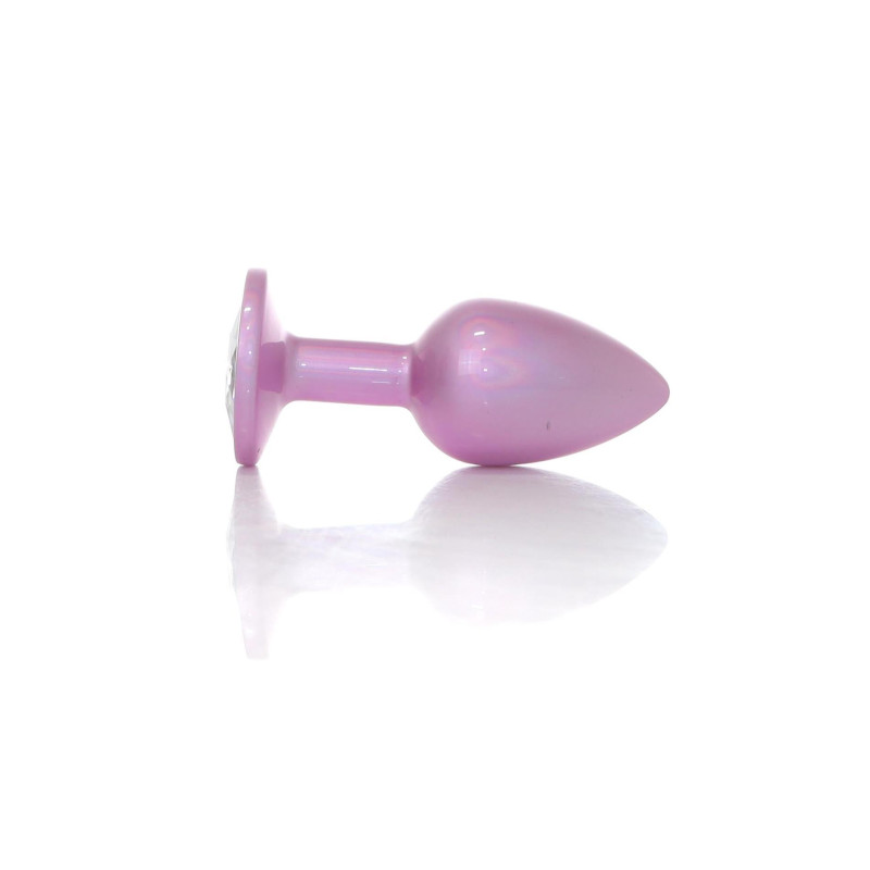 Анальна пробка B - Series HeavyFun Pearl Classic Jewellery Pink Plug Clear S