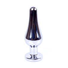Анальная пробка B - Series HeavyFun Long Jewellery Silver Plug, диаметр 3 см, длина 9,5 см, Clear