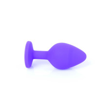 Анальна пробка B - Series HeavyFun Classic Jewellery Silicone Purple Plug , діаметр 3,5 см, довжина 8 см, Red