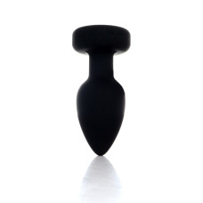 Анальная вибропробка B - Series HeavyFun Silicone Black Plug Disco Flashlight