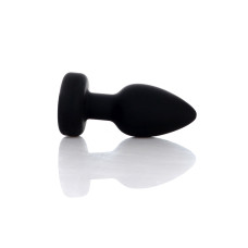 Анальная вибропробка B - Series HeavyFun Silicone Black Plug Disco Flashlight