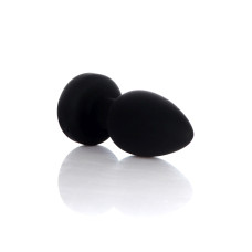 Анальная вибропробка B - Series HeavyFun Silicone Black Plug Disco Flashlight