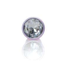 Анальна пробка B - Series HeavyFun Pearl Classic Jewellery Pink Plug Clear S