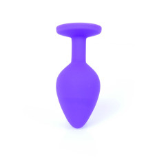 Анальна пробка B - Series HeavyFun Classic Jewellery Silicone Purple Plug , діаметр 3,5 см, довжина 8 см, Red