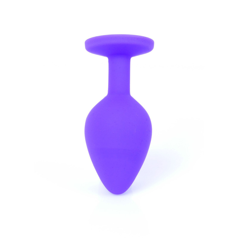 Анальная пробка B-Series HeavyFun Classic Jewellery Silicone Purple Plug, диаметр 3,5 см, длина 8 см, Red