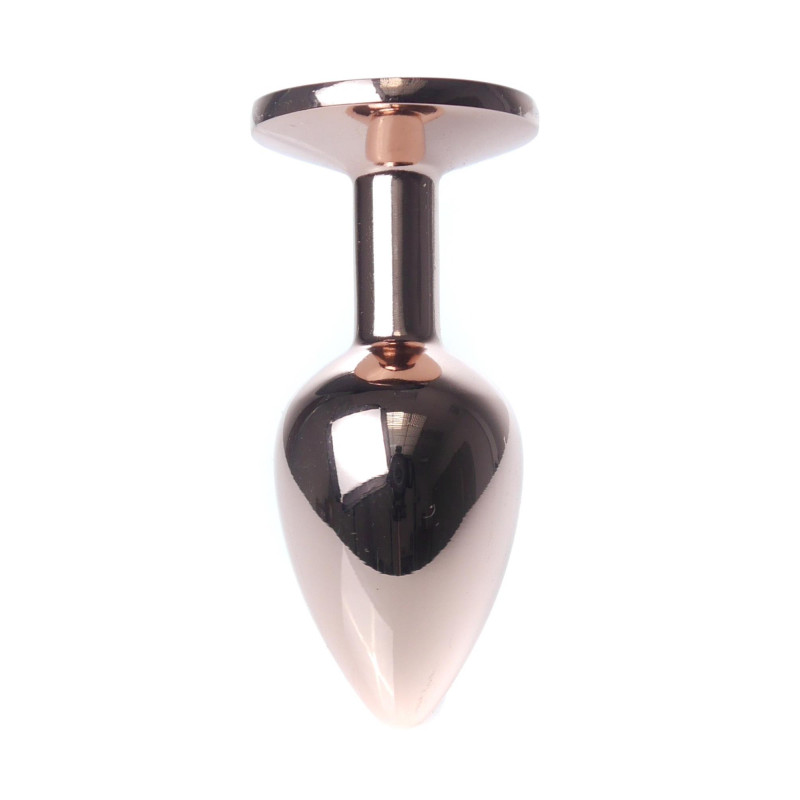 Анальна пробка B - Series HeavyFun Classic Jewellery Red Gold Plug, діаметр 2,7 см, довжина 7 см, Dark Blue