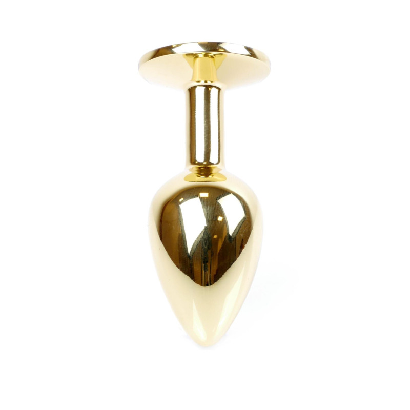 Анальная пробка B – Series HeavyFun Classic Jewellery Gold Plug, диаметр 2,7 см, длина 7 см, Blue
