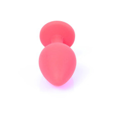 Анальна пробка B - Series HeavyFun Classic Jewellery Silicone Red Plug, діаметр 3,5 см, довжина 8 см, Dark Blue