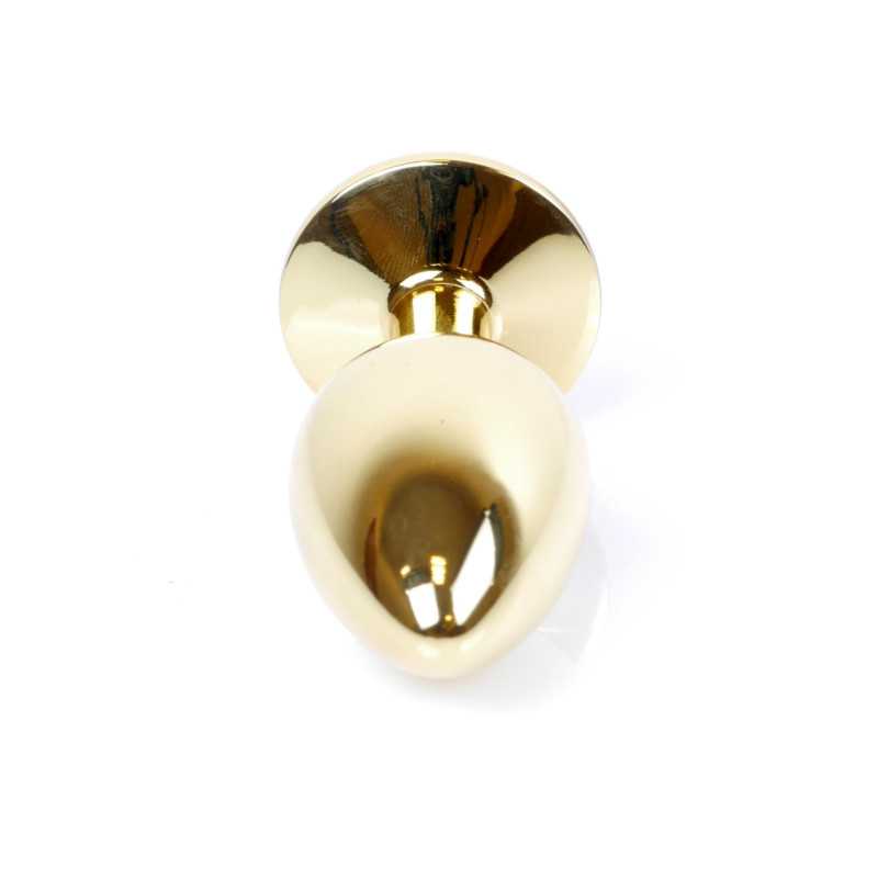 Анальная пробка B – Series HeavyFun Classic Jewellery Gold Plug, диаметр 2,7 см, длина 7 см, Clear