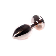 Анальна пробка B - Series HeavyFun Classic Jewellery Red Gold Plug, діаметр 2,7 см, довжина 7 см, Green
