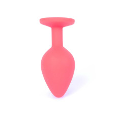 Анальна пробка B - Series HeavyFun Classic Jewellery Silicone Red Plug, діаметр 3,5 см, довжина 8 см, Dark Blue