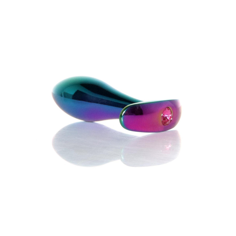 Анальная пробка B - Series HeavyFun Bullet Jewellery Multicolour Plug, диаметр 2,8 см, длина 9,2 см, Pink