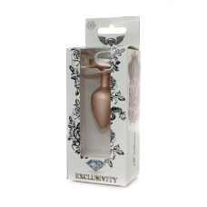 Анальная пробка B - Series HeavyFun Pearl Heart Jewellery Gold Plug Clear S