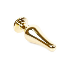 Анальна пробка B - Series HeavyFun Long Jewellery Gold Plug, діаметр 3 см, довжина 9,5 см, Clear