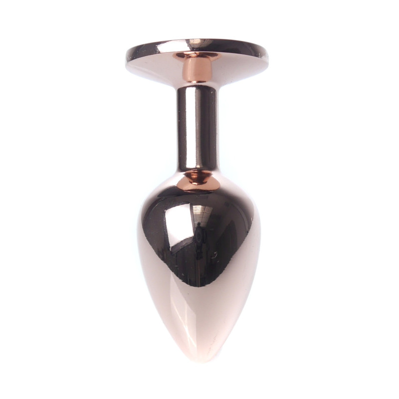 Анальная пробка B – Series HeavyFun Classic Jewellery Red Gold Plug, диаметр 2,7 см, длина 7 см, Purple