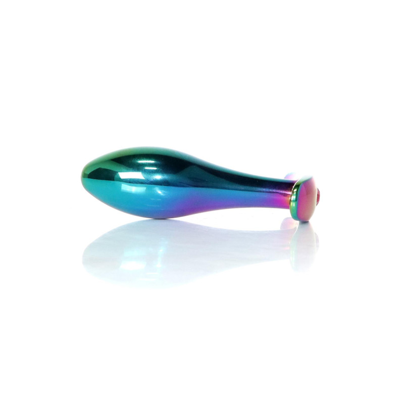 Анальная пробка B - Series HeavyFun Bullet Jewellery Multicolour Plug, диаметр 2,8 см, длина 9,2 см, Pink