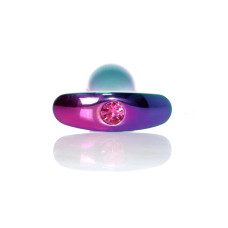 Анальна пробка B - Series HeavyFun Bullet Jewellery Multicolour Plug, діаметр 2,8 см, довжина 9,2 см, Pink