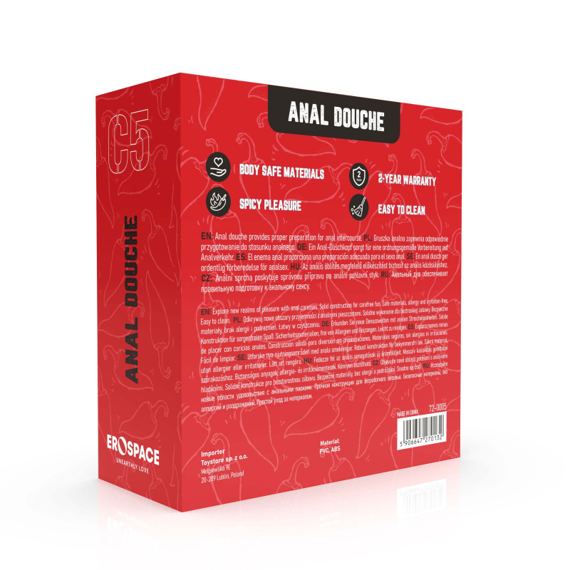 Анальный душ Erospace Wild Play Anal Douche C5