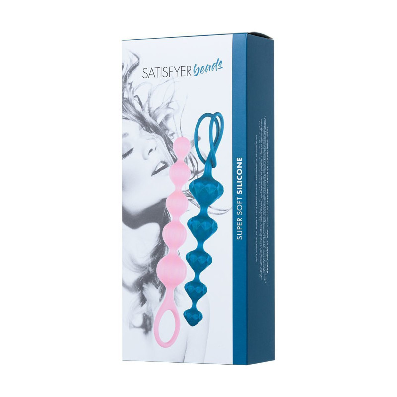 Набір анальних намиста Satisfyer Beads Кольорові Набір анальних намиста Satisfyer Beads Кольорові