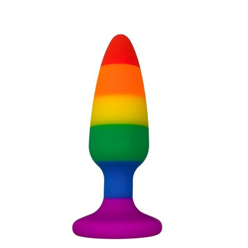 Силиконовая анальная пробка Wooomy Hiperloo Silicone Rainbow Plug M, диаметр 2,9 см, длина 11 см Силиконовая анальная пробка Wooomy Hiperloo Silicone Rainbow Plug M, диаметр 2,9 см, длина 11 см