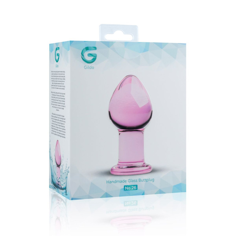 Розовая анальная пробка из стекла Gildo Pink Glass Buttplug No. 27 Розовая анальная пробка из стекла Gildo Pink Glass Buttplug No. 27