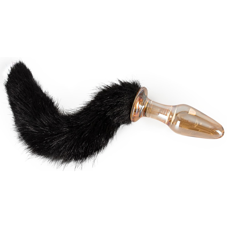 Анальная пробка You2Toys Glass Plug with Tail Прозрачная