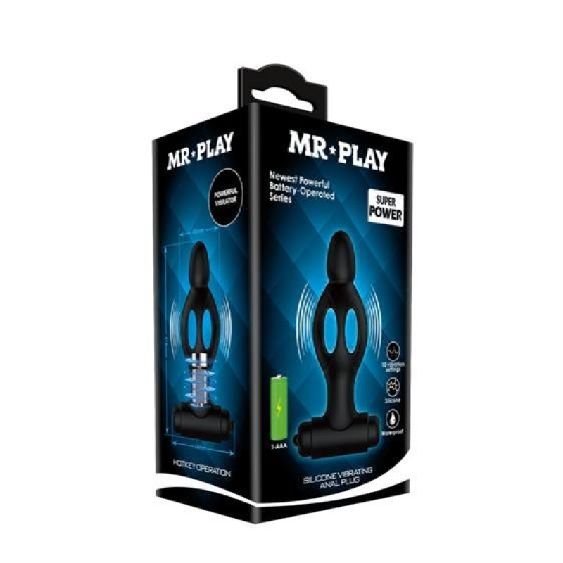 Анальная пробка Mr.Play Silicone Vibrating Anal Plug 0516 Анальная пробка Mr.Play Silicone Vibrating Anal Plug 0516