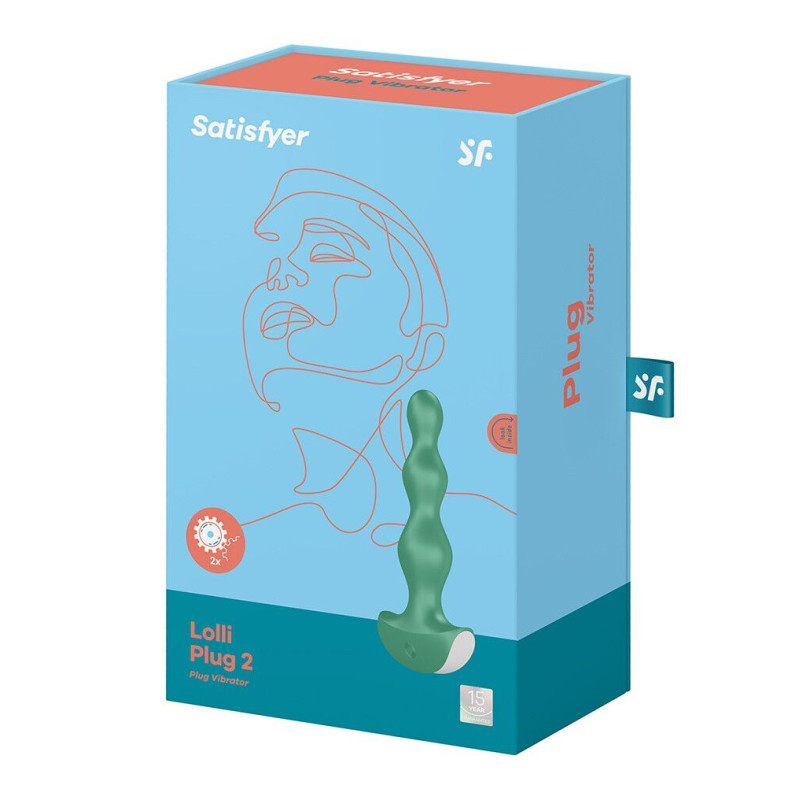 Анальный стимулятор-бусины с двумя моторами Satisfyer Lolli-Plug 2 (green) Анальный стимулятор-бусины с двумя моторами Satisfyer Lolli-Plug 2 (green)