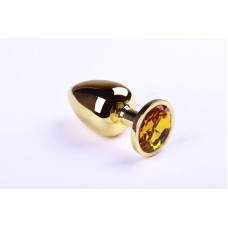 Анальна пробка sLash Citrine L Золота