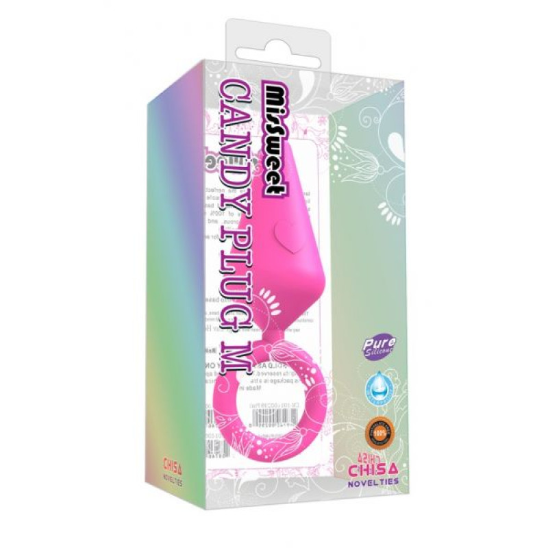 Анальная пробка Chisa Candy Plug M Розовая Анальная пробка Chisa Candy Plug M Розовая