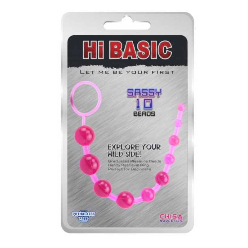 Анальная цепочка Chisa SASSY Anal Beads Розовая Анальная цепочка Chisa SASSY Anal Beads Розовая