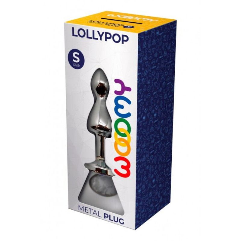 Металева анальна пробка Wooomy Lollypop Double Ball Metal Plug S, діаметр 2,8 см, довжина 8,5 см Металева анальна пробка Wooomy Lollypop Double Ball Metal Plug S, діаметр 2,8 см, довжина 8,5 см