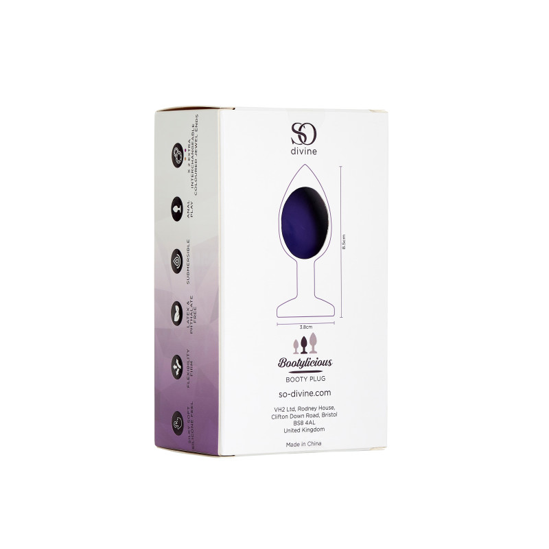 Анальная пробка с кристаллом So Divine Bootylicious 3 в 1 сменные кристаллы M Анальная пробка с кристаллом So Divine Bootylicious 3 в 1 сменные кристаллы M