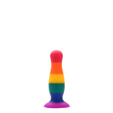 Радужная анальная пробка Dreamtoys Colourful Love Plug S