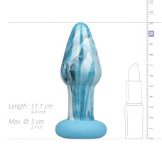 Стеклянная анальная пробка Gildo Ocean Curl, макс. диаметр 4 см