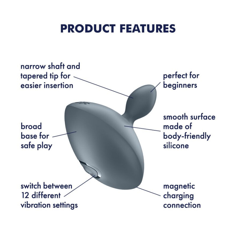 Анальна вібропробка Satisfyer Booty Absolute Beginners 4, для початківців, ввідна частина 3 см Анальна вібропробка Satisfyer Booty Absolute Beginners 4, для початківців, ввідна частина 3 см