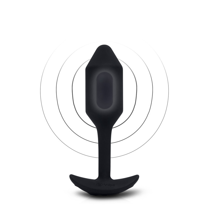 Анальная пробка с вибрацией B-Vibe Snug Plug 2 черная Анальная пробка с вибрацией B-Vibe Snug Plug 2 черная