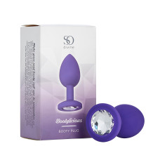 Анальная пробка с кристаллом So Divine Bootylicious 3 в 1 сменные кристаллы M