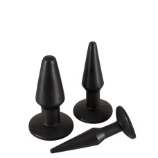 Анальные пробки You2Toys Set of 3 TPR Butt Plugs Черные