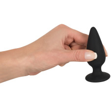 Анальная пробка Black Velvets Heavy Plug Medium Черная