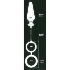 Анальная пробка Orion с кольцами Mens Rover 3,5 inch Butt Plug