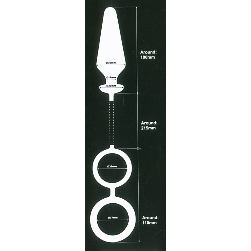 Анальная пробка Orion с кольцами Mens Rover 3,5 inch Butt Plug Анальная пробка Orion с кольцами Mens Rover 3,5 inch Butt Plug