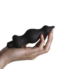 Анальная пробка с вибрацией Adrien Lastic Bullet Amuse Черная