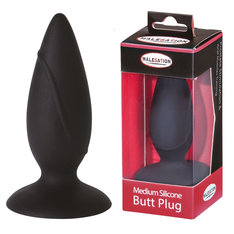 Анальна пробка StRubber MALESATION Silicone Plug Medium Анальна пробка StRubber MALESATION Silicone Plug Medium
