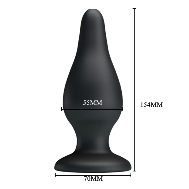 Анальная пробка Pretty Love Sturdy Silicone Anal Plug Черная Анальная пробка Pretty Love Sturdy Silicone Anal Plug Черная