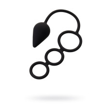 Анальная пробка с эрекционным кольцом Toyfa Erotist Черная