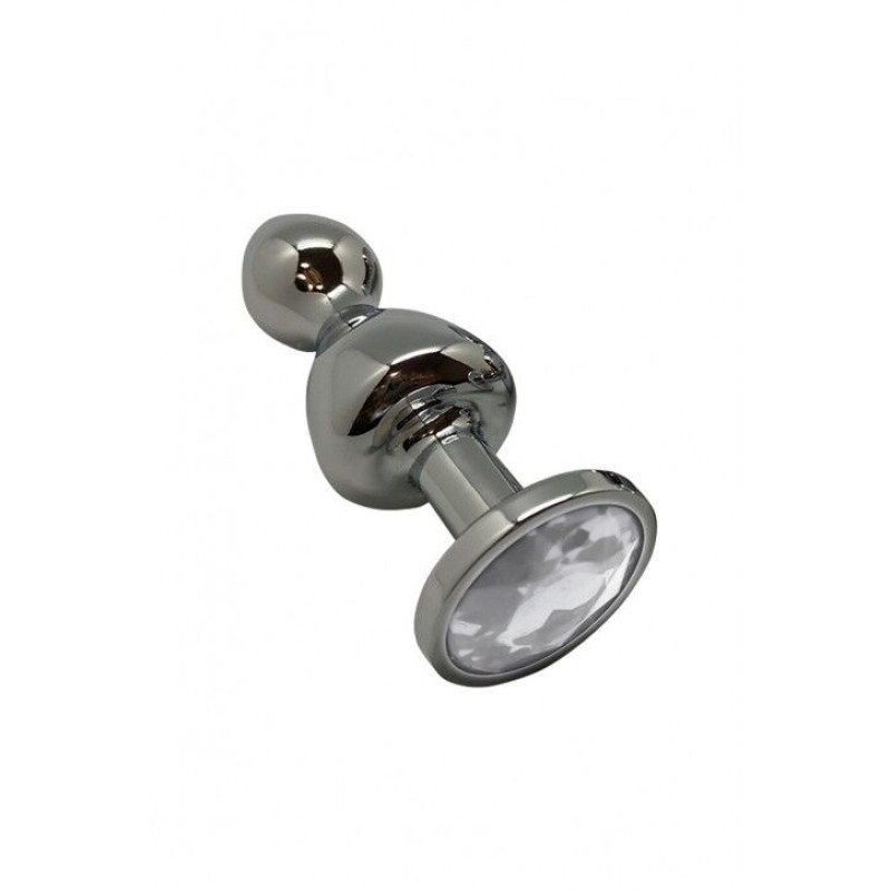 Металева анальна пробка Wooomy Lollypop Double Ball Metal Plug S, діаметр 2,8 см, довжина 8,5 см Металева анальна пробка Wooomy Lollypop Double Ball Metal Plug S, діаметр 2,8 см, довжина 8,5 см
