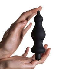 Анальная пробка с вибрацией Adrien Lastic Bullet Amuse Черная