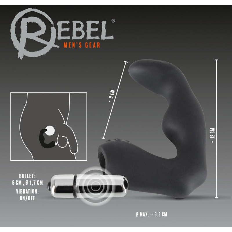 Массажер простаты Rebel 5859040000 Черный Массажер простаты Rebel 5859040000 Черный